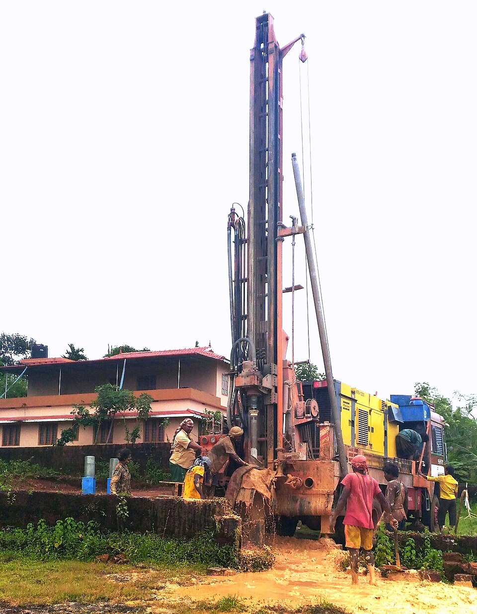 Borewell siting (geological and traditional methods)