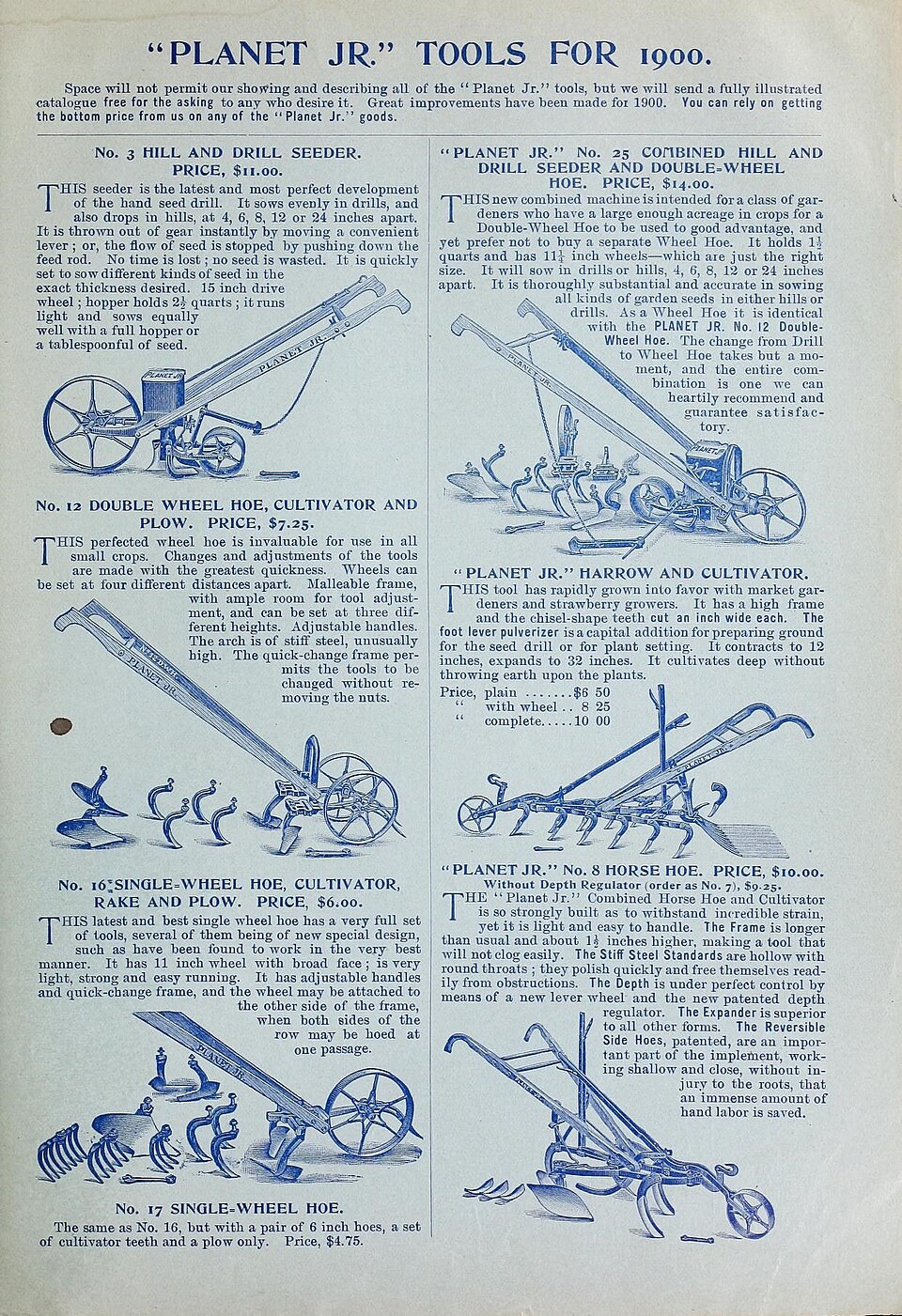 Hand-Push Multi-Crop Seeder